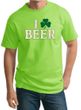 St Patricks Day Mens Shirt I Love Beer Tall Tee T-Shirt