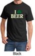 St Patricks Day Mens Shirt I Love Beer Tee T-Shirt