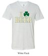 St Patricks Day Mens Shirt I Love Beer Tri Blend V-neck Tee T-Shirt