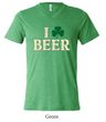 St Patricks Day Mens Shirt I Love Beer Tri Blend V-neck Tee T-Shirt