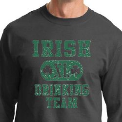 St Patricks Day Mens Shirt Irish Drinking Team Long Sleeve Tee T-Shirt St Patricks Day Mens Shirt Irish Drinking Team Long Sleeve Tee T-Shirt