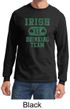 St Patricks Day Mens Shirt Irish Drinking Team Long Sleeve Tee T-Shirt