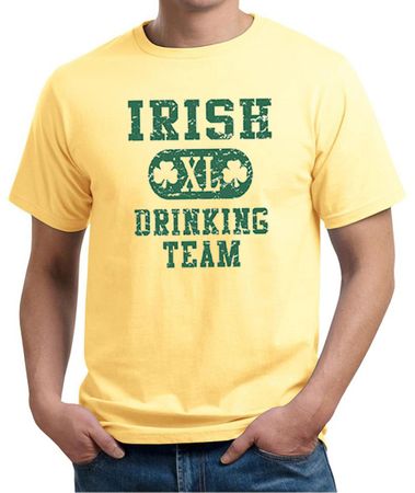 St Patricks Day Mens Shirt Irish Drinking Team Organic Tee T-Shirt