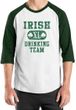 St Patricks Day Mens Shirt Irish Drinking Team Raglan Tee T-Shirt