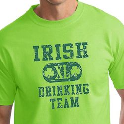 St Patricks Day Mens Shirt Irish Drinking Team Tall Tee T-Shirt St Patricks Day Mens Shirt Irish Drinking Team Tall Tee T-Shirt