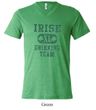 St Patricks Day Mens Shirt Irish Drinking Team Tri Blend V-neck Tee