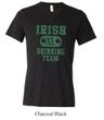 St Patricks Day Mens Shirt Irish Drinking Team Tri Blend V-neck Tee