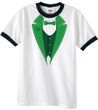 St Patricks Day Mens Shirt Irish Tuxedo Ringer Tee T-Shirt