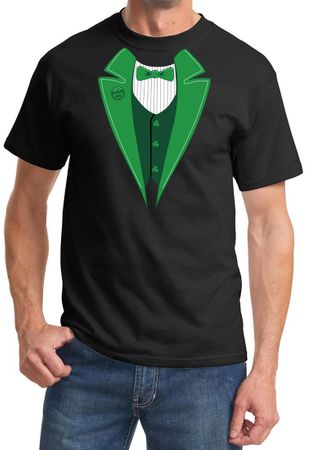 St Patricks Day Mens Shirt Irish Tuxedo Tee T-Shirt
