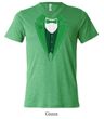 St Patricks Day Mens Shirt Irish Tuxedo Tri Blend V-neck Tee T-Shirt