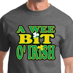 St Patricks Day Mens Shirts A Wee Bit Irish Shamrock Tee T-Shirt St Patricks Day Mens Shirts A Wee Bit Irish Shamrock Tee T-Shirt