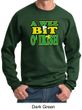 St Patricks Day Mens Sweatshirt A Wee Bit Irish Shamrock Sweat Shirt