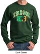 St Patricks Day Mens Sweatshirt Distressed Irish Shamrock Sweat Shirt
