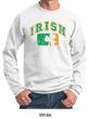 St Patricks Day Mens Sweatshirt Distressed Irish Shamrock Sweat Shirt