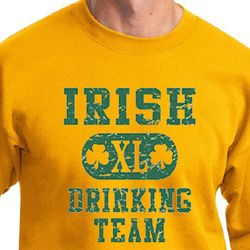 St Patricks Day Mens Sweatshirt Irish Drinking Team Sweat Shirt St Patricks Day Mens Sweatshirt Irish Drinking Team Sweat Shirt