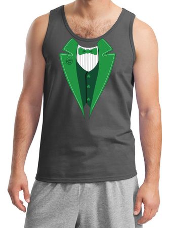 St Patricks Day Mens Tanktop Irish Tuxedo Tank Top