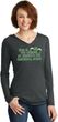 St Patricks Day Official Drinking Shirt Ladies Tri Long Sleeve Hoodie