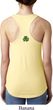 St Patricks Day Shamrock Patch Back Print Ideal Tank Top