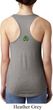 St Patricks Day Shamrock Patch Back Print Ideal Tank Top