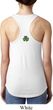 St Patricks Day Shamrock Patch Back Print Ideal Tank Top