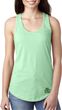 St Patricks Day Shamrock Patch Bottom Print Ladies Ideal Tank Top