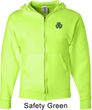 St Patricks Day Shamrock Patch Pocket Print Full Zip Hoodie