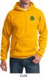 St Patricks Day Shamrock Patch Pocket Print Hoodie