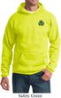 St Patricks Day Shamrock Patch Pocket Print Hoodie