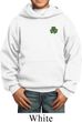 St Patricks Day Shamrock Patch Pocket Print Kids Hoodie
