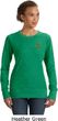 St Patricks Day Shamrock Patch Pocket Print Ladies Sweatshirt