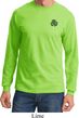 St Patricks Day Shamrock Patch Pocket Print Long Sleeve