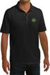 St Patricks Day Shamrock Patch Pocket Print Pique Polo