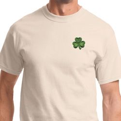 St Patricks Day Shamrock Patch Pocket Print T-shirt St Patricks Day Shamrock Patch Pocket Print T-shirt