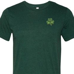 St Patricks Day Shamrock Patch Pocket Print Tri Blend Tee St Patricks Day Shamrock Patch Pocket Print Tri Blend Tee