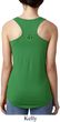 St Patricks Day Shamrock Sequins Back Print Ladies Ideal Tank Top