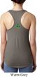 St Patricks Day Shamrock Sequins Back Print Ladies Ideal Tank Top