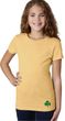 St Patricks Day Shamrock Sequins Bottom Print Girls T-shirt