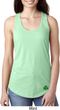 St Patricks Day Shamrock Sequins Bottom Print Ladies Ideal Tank Top