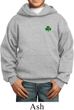 St Patricks Day Shamrock Sequins Pocket Print Kids Hoodie