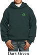 St Patricks Day Shamrock Sequins Pocket Print Kids Hoodie