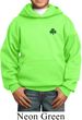 St Patricks Day Shamrock Sequins Pocket Print Kids Hoodie