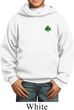 St Patricks Day Shamrock Sequins Pocket Print Kids Hoodie