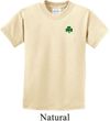 St Patricks Day Shamrock Sequins Pocket Print Kids T-shirt