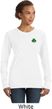 St Patricks Day Shamrock Sequins Pocket Print Ladies Sweatshirt