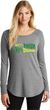 St Patricks Day Shirt 10% Irish 90% Drunk Ladies Tri Long Sleeve