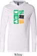 St Patricks Day Shirt Eat Drink Be Irish Lightweight Hoodie Tee
