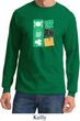 St Patricks Day Shirt Eat Drink Be Irish Long Sleeve Tee T-Shirt