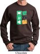 St Patricks Day Sweatshirt Eat Drink Be Irish Sweat Shirt