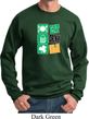 St Patricks Day Sweatshirt Eat Drink Be Irish Sweat Shirt