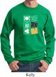St Patricks Day Sweatshirt Eat Drink Be Irish Sweat Shirt
